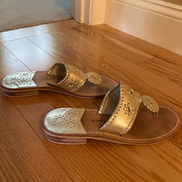 Platinum Gold Jack Rodger Sandals - Picture 3 of 3